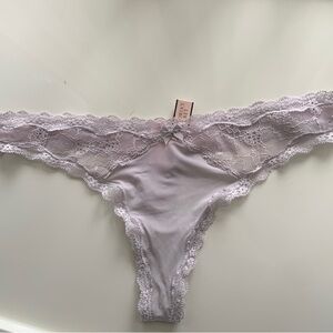 Victoria's Secret Light Lavender Lace Thong